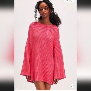 Free People Pink Sweater